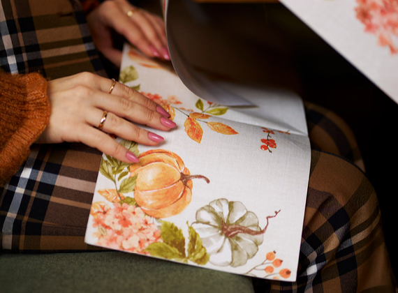 Duni napkin with Spicy Pumpkin autumn design